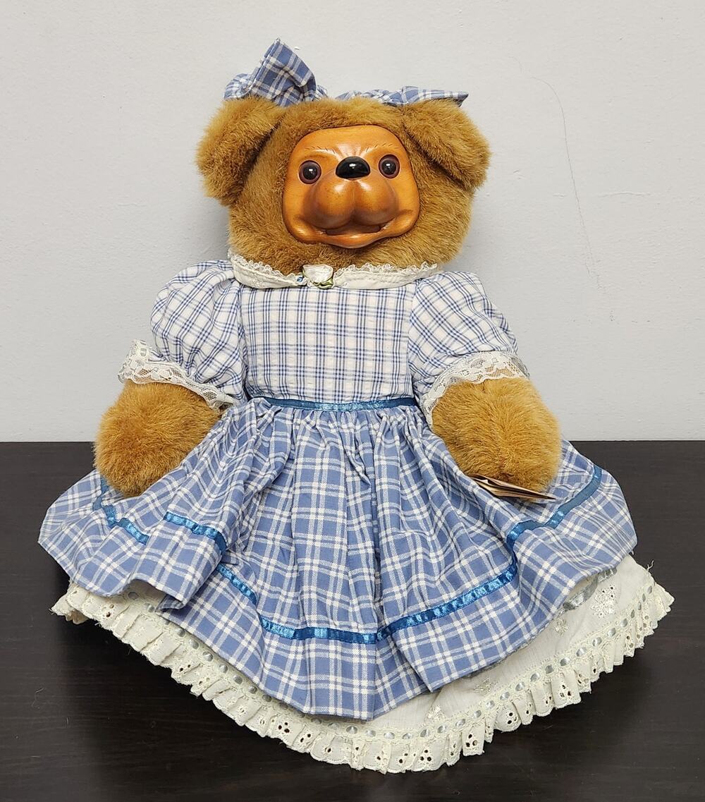 Vintage Robert Raikes Original "38584 Becky Thatcher" Wooden FaceDollw/Tags&Sign
